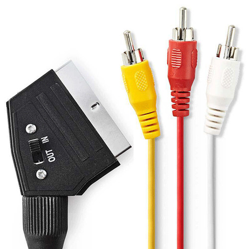 Scart auf cinch - scart, stecker